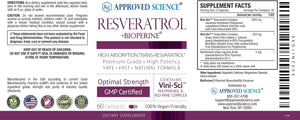 ® Resveratrol - 1000 Mg of Trans Resveratrol - 250 Mg of Polyphenol - 98% Purity Level - Includes Bioperine® - 60 Vegan Friendly Capsules - 1 Bottle