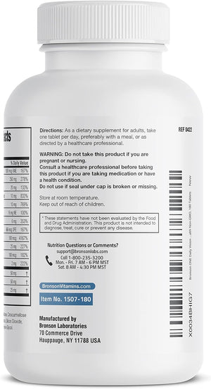 ONE Daily Vision Complete Eye Health Support Multivitamin Multimineral Supplement Formula, 180 Tablets