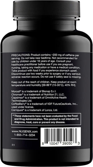 Nugenix Thermo - Thermogenic Fat Burner Supplement Pills for Men, Extreme Metabolic Accelerator, 42 Count