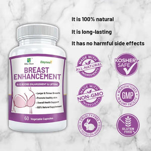 Breast Enhancement Capsule, A-D Boobs Enlargement and Lifting, Nature Breast Boobs Supplement Pills for Women, 60 Count