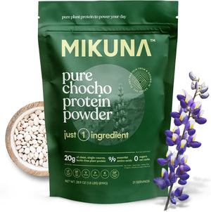 Mikuna Vegan Protein Powder (Unflavored, 15 Servings) - Plant Based Chocho Superfood Protein - Dairy Free Protein Powder Packed with Vitamins, Minerals & Fiber - Gluten, Keto & Lectin-Free