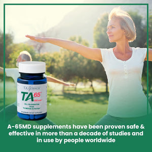 | TA-65 Telomerase Activation | Anti-Aging & Immunity Boost with Cell Rejuvenation | 30 Capsules