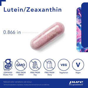 Lutein & Zeaxanthin - Supports Overall Vision* - Maintains Macular Pigment & Eye Health* - Antioxidant Support* - Vegan-Friendly & Non-Gmo - 120 Capsules