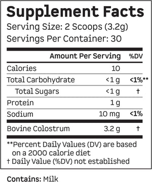 Kion Colostrum | Grass-Fed Bovine | Gut Health and Immune Support | 30 Servings