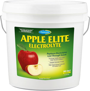 Farnam Apple Elite Horse Electrolyte Powder, Replaces Minerals Lost in Sweat during Exercise, Extreme Weather & Stressful Conditions, 5 Lb., 40 Day Supply
