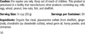 Standard Process Equine Mobility Support - Whole Food Horse Supplies for Antioxidant, Flexibility and Joint Support - Joint Supplement with Ginger Root, Glucosamine Sulfate, Chondroitin Sulfate - 40Oz