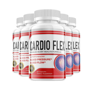 5-Pack Cardio Flex Pills - Cardioflex for Blood Sugar Support - 300 Capsules