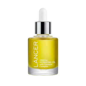 Lancer Skincare Omega Hydrating Oil with Ferment Complex, Daily Facial-Oil Moisturizer Serum with Turmeric, 1 Fluid Ounce