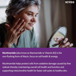 NEVISS Nicotinamide 500Mg Gummies + Marine Algae Calcium Gummies Bundle