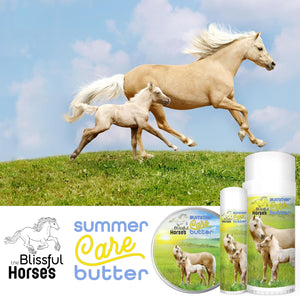 The Blissful Horses Summer Care Sun Butter, Gentle Horse Sunscreen, Easy-To-Apply Equine Sunblock Solution, Must-Have Horse Essentials for All Day Sun Protection, 0.50 Oz.