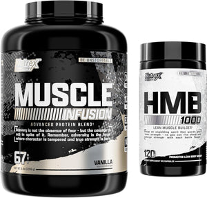 Nutrex Research Whey Protein Powder, Vanilla HMB 1000 MG | Supports Muscle Recovery,