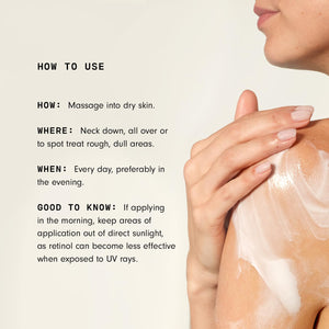 Versed Press Restart Retinol Body Lotion - Cocoa Butter + Squalane Moisturizer for Dry Skin - Firming Body Retinol to Smooth Texture & Brighten Skin - Body Breakout Treatment (6 Oz)