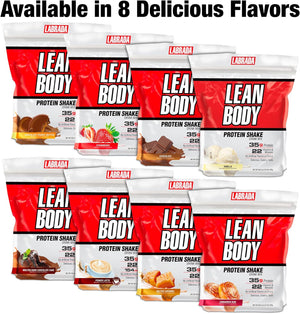 Labrada Nutrition Lean Body Hi-Protein Meal Replacement Shake, Chocolate, 2.78 Ounce (Pack of 20) Packets