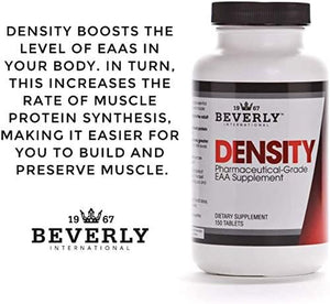 Beverly International Density, 150 Tablets. Essential Amino Acids (Eaas). Boost Your Body'S Eaas and Build Muscle Easier with Density. Complete and Balanced Formula. Unlock Your VEGAN Potential!