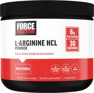 L Arginine HCL, L-Arginine Supplement to Boost Nitric Oxide for Better Circulation, Blood Flow, and Muscle Pumps, L Arginine Powder 6000Mg, Unflavored, 30 Servings