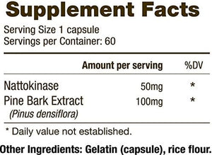 Vein Caps Supplement, Support Healthy Venous Function, Support Circulation with Pine Bark Extract, 60 Capsules
