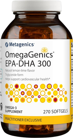 Omegagenics EPA-DHA 300Mg - Daily Omega 3 Fish Oil Supplement to Support Cardiovascular, Musculoskeletal and Immune System Health - 270 Softgels