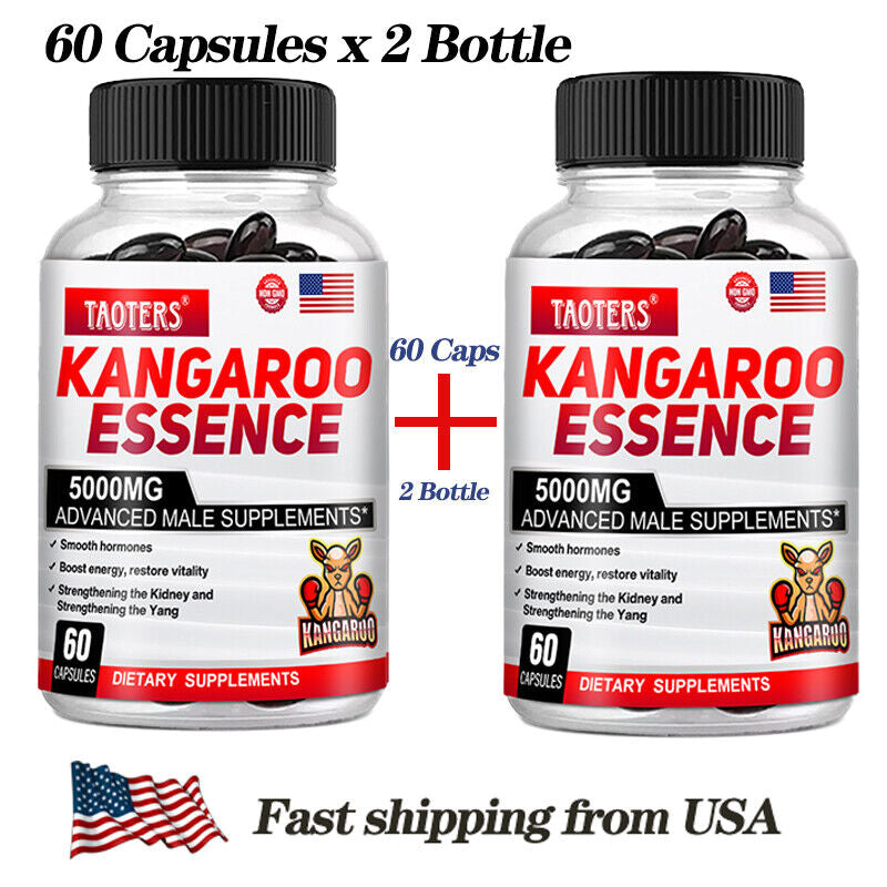 L-Arginine Nitric Oxide & Testosterone Booster – 60 Capsules X 2 Bottles – With Ashwagandha & Maca