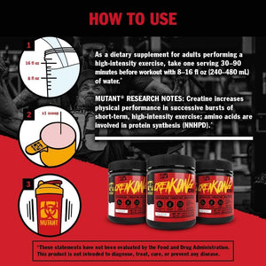 Mutant CREAKONG CX8 | Advanced Creatine Multiplier | Creatine + Amino Acid Supplement - 249 G | 30 Serving