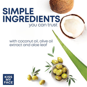 Kiss My Face Moisture Shave Shaving Cream, Key Lime Shaving Soap, 11 Oz (Pack of 4)