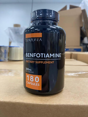Benfotiamine 300Mg - Benfotiamine B1-180 Capsules (3 Months Supply) - Vegan, Non-Gmo, Gluten-Free