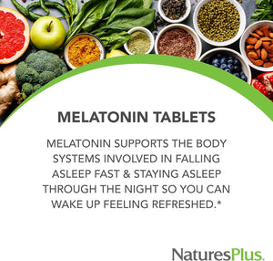 Naturesplus Melatonin 10 Mg - 90 Fast-Acting Tablets - Vegan, Gluten Free - 90 Servings