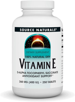 Source Naturals Vitamin E, 400 Iu Fat-Soluble Antioxidant - 50 Tablets