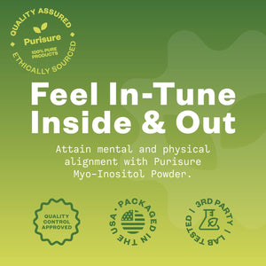 Myo-Inositol Powder, 250G, Fertility, Hormonal Balance and Ovarian Support, Pure Inositol Powder, Myo Inositol Supplement to Support Energy and Brain Wellness, Vegan, Non-Gmo, 500 Servings