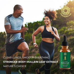 Mullein Leaf Extract: Mullein Extract for Lungs - Lung Cleanse - Mullein Tincture - Mullein Drops for Lungs - Respiratory Health Support - Healthy Breathing - Non-Gmo - Vegetarian - 1 Month Supply