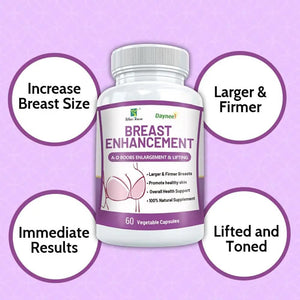 Breast Enhancement Capsule, A-D Boobs Enlargement and Lifting, Nature Breast Boobs Supplement Pills for Women, 60 Count