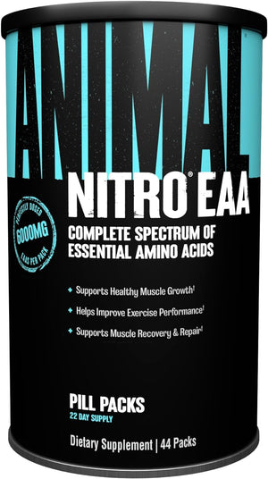Animal Nitro 44 Packs Essential Amino Acids and BCAA Greens 30 Count Chlorophyll Antioxidant Immune Support
