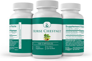 PURE ORIGINAL INGREDIENTS Horse Chestnut (365 Capsule), No Magnesium or Rice Fillers, Always Pure, Lab Verified
