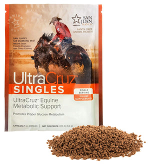 Ultracruz Equine Metabolic Support Supplement for Horses, 60 Single Servings, Pellet