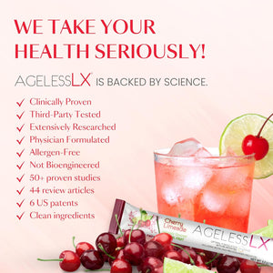 Powder Supplement for Women - with HMB Collagen Enhancer plus Vitamin D3 with K2, Horsetail and Biotin for Lean Muscle and Stronger Hair and Nails - 30 Powder Packets, Cherry Limeade