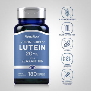 Lutein and Zeaxanthin Supplements | 20Mg | 180 Softgels | Eye Vitamins | Non-Gmo, Gluten Free