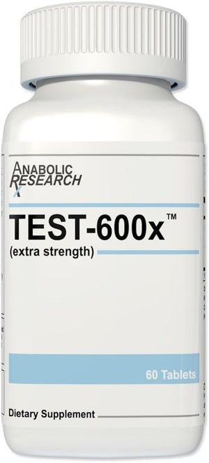 Test-600X - Testosterone Support & Muscle Growth Formula - 60 Tablets - 1 Month Supply