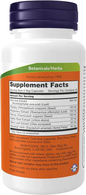Supplements, Kidney Cleanse with Uva Ursi, Parsley Seed, Fennel, and Horsetail, 90 Veg Capsules