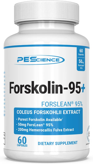 Pescience Forskolin Capsules, 95% Pure Forskolin Extract, Patented Forslean, 60 Count