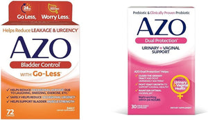 AZO Bladder Control with Go-Less for Urgency & Leakage Relief | 72 & 54 Capsules