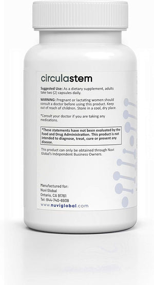 CIRCULA STEM 60 Caps Stem Cell Nutrition, Supports NATURAL CIRCULATION for ADULT STEM CELLS