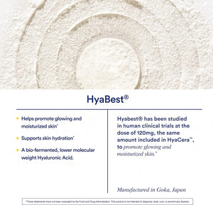 Ritual Hyacera Skin Supplement for Wrinkle Support, with Hyabest and Ceratiq for Skin Support, Hyaluronic Acid, Glycolipids, Ceramides, Gluten Free, Non GMO, Vanilla Essence, 30 Day Supply