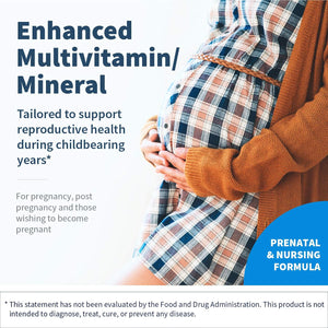Klaire Labs Prenatal & Nursing Formula - Multivitamin & Multimineral with Chelated Iron & Active Folate for Pregnancy, Breastfeeding and Child-Bearing Years, Dairy-Free (90 Capsules)
