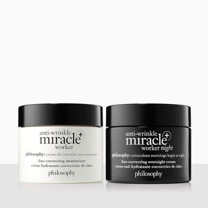 Philosophy Anti-Wrinkle Miracle Worker Line-Correcting Face Moisturizer - with Vitamin C & Hyaluronic Acid - Instantly Improves Skin Smoothness and Radiance