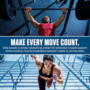 Dymatize Elite Casein Protein Powder, Slow Absorbing with Muscle Building Amino Acids, 100% Micellar Casein, 25G Protein, 5.4G Bcaas & 2.3G Leucine, Helps Overnight Recovery, Rich Chocolate, 2 Pound