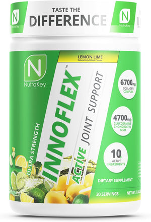 Nutrakey Innoflex Glucosamine with Chondroitin, Msm, Hyaluronic Acid and Collagen, 1500Mg