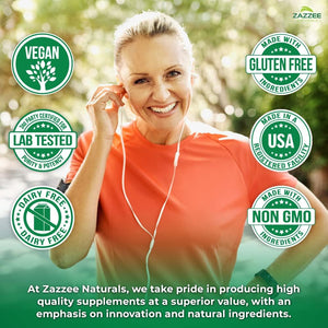 Zazzee USDA Organic Holy Basil 20:1 Extract, 6000 Mg Strength, 2.5% Ursolic Acid, 120 Vegan Capsules, 4 Month Supply, Concentrated and Standardized 20X Tulsi Extract, 100% Certified Organic, Non-Gmo