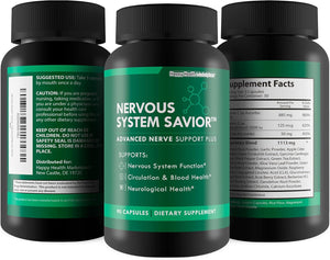 Nervous System Savior - Advanced Nerve Support - Our Best Nerve Support Supplement - Natural Nerve Savior Supplement to Help save Your Nerve Health - Nerve Support Supplements Your Nerves Savior