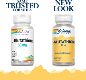 L-Glutathione Veg Cap (Btl-Plastic) 50Mg | 60Ct