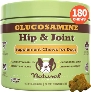 Natural Dog Company Skin & Coat Chews, Salmon & Peas Flavor, Dog Vitamins and Supplements for Healthy Skin & Coat, Itch Relief for Dogs with Allergies, with Biotin, Vitamin E, Omega 3, Antioxidant