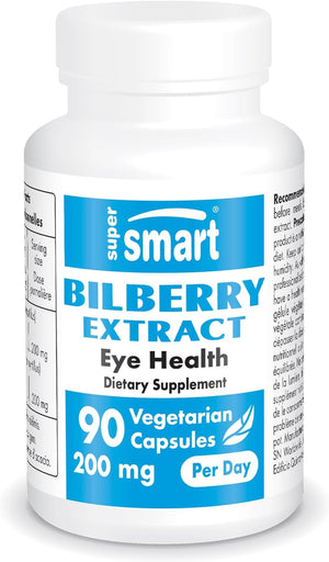 '- Bilberry Extract (High Strength) - 25% Anthocyanin - Bilberry Supplement for Eyes - Vaccinium Myrtillus Fruit Supplement | Non-Gmo & Gluten Free - 90 Vegetarian Capsules